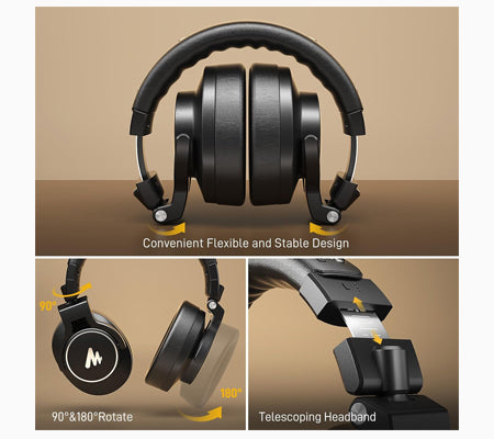 MAONO MH700 Professional Studio Monitoring Mixing DJ Gaming Headphones Earphone