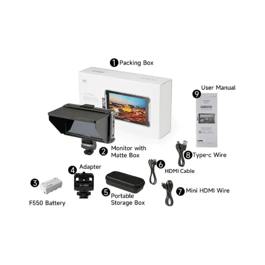 Viltrox DC-550 5.5 Inch Portable HD Camera Monitor