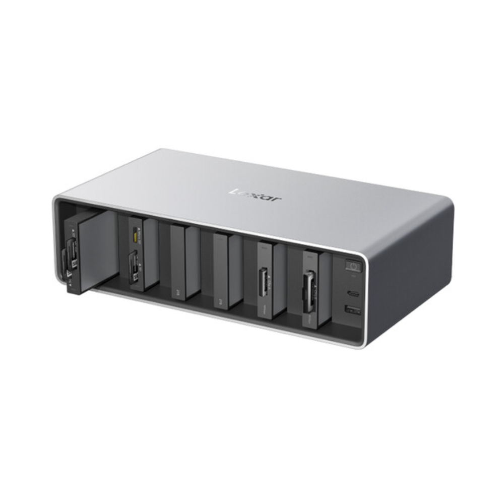 Lexar Professional Workflow Docking Station 6-Bay Portable Docking Station LPWF800N-4A1NGL