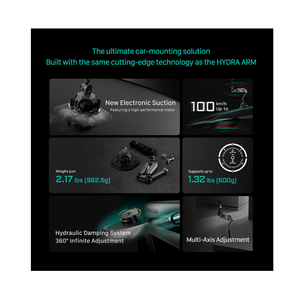 Tilta Hydra Alien Mini Ultimate Kit Electronic Suction Cup Kit Hydraulic Adjustable