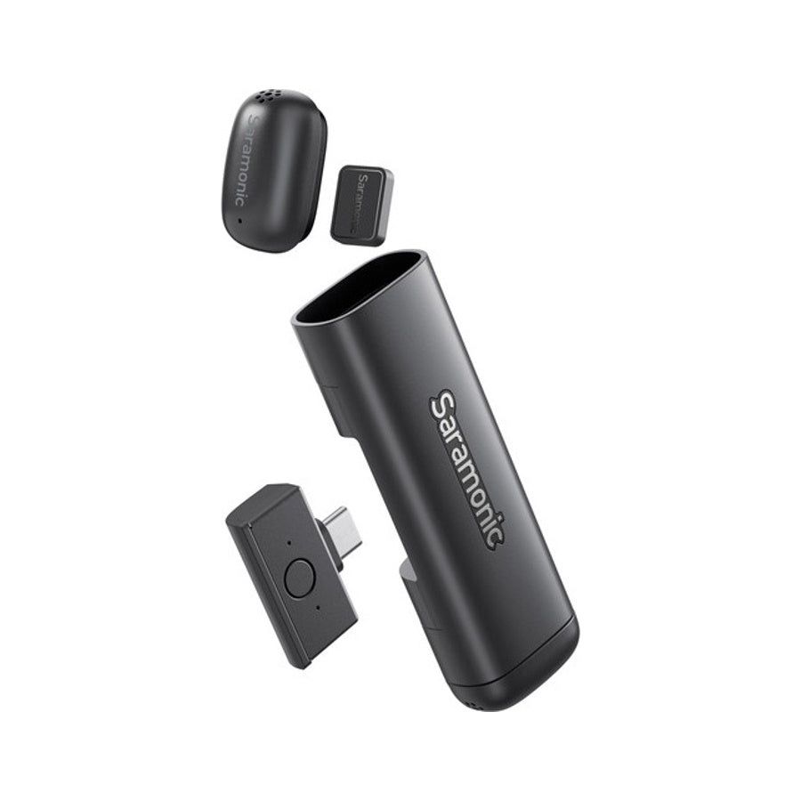 Saramonic AIR SE AI-Powered Clip-On & Handheld Dual Wireless Microphone for Smartphone