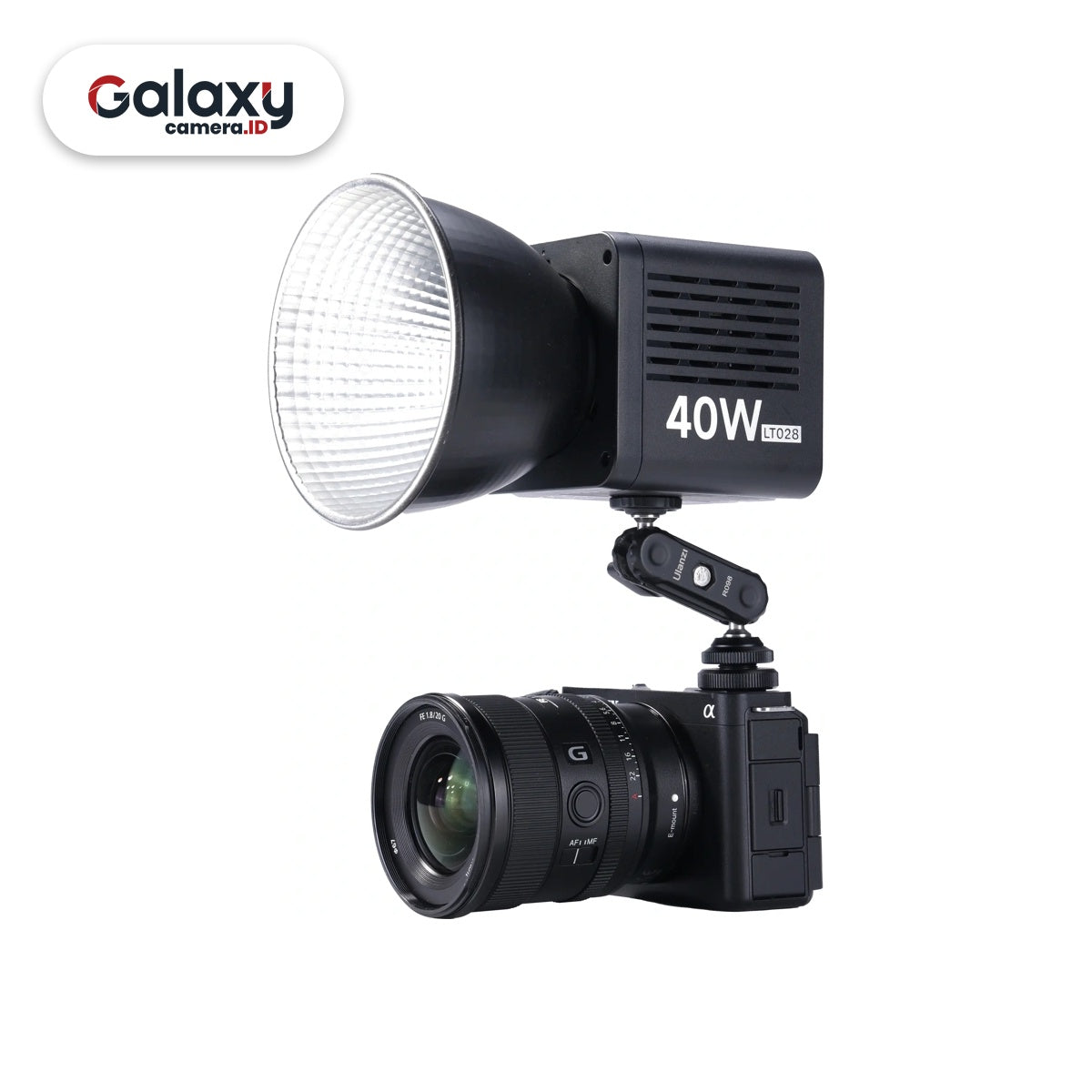 Ulanzi LT028 40W Bi-Color Portable LED Video Light Lampu LT-028 Resmi