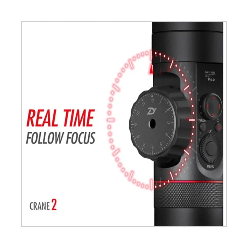 Zhiyun Crane 2 3 axis Gimbal Stabillizer with Follow Focus
